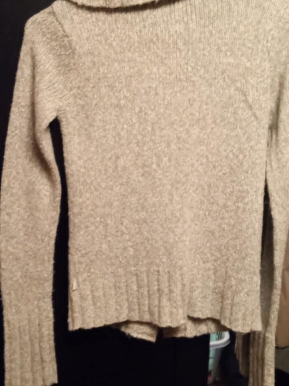 hollister vintage y2k snap up sweater small grey - Picture 2 of 3